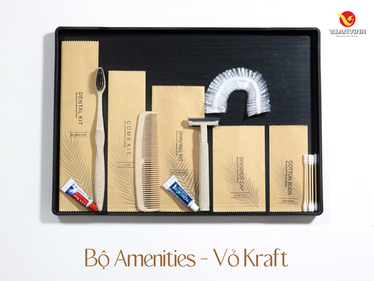 Mẫu amenities Kraft thân thiện tại Tuấn Vinh