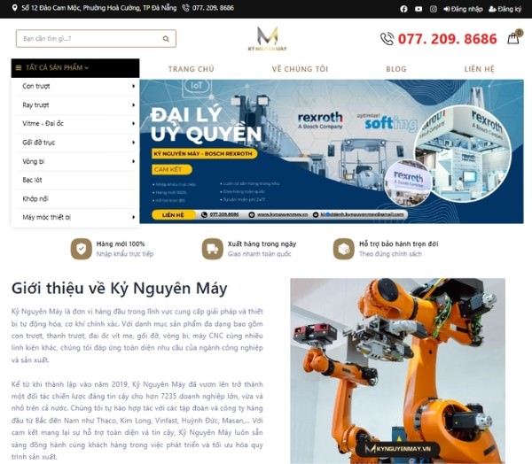 Kỷ Nguyên Máy - Đơn vị trung gian sửa chữa xi lanh thủy lực tại Hà Nội