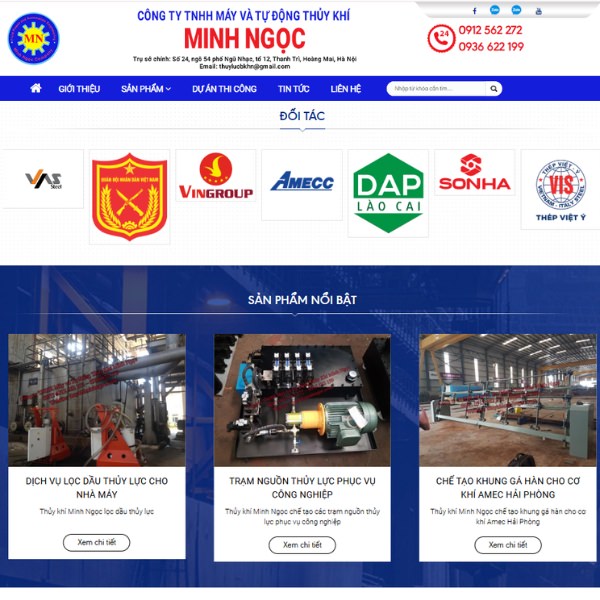 Thủy Lực Minh Ngọc - Sửa chữa xi lanh và thiết bị thủy lực
