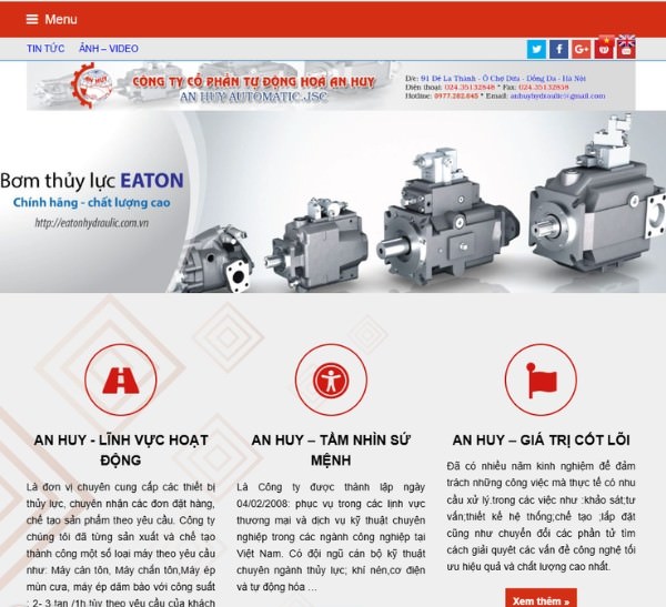 Thủy Lực An Huy - Sửa chữa thiết bị thủy lực, xi lanh thủy lực