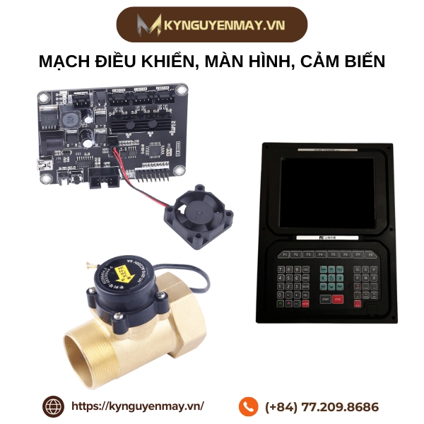 Mạch điều khiển, màn hình, cảm biến