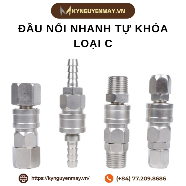 Đầu nối nhanh tự khóa loại C