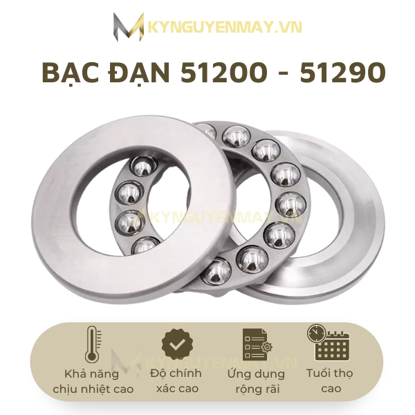 bạc đạn 51200 - 51290 (vòng bi 51200 - 51290)