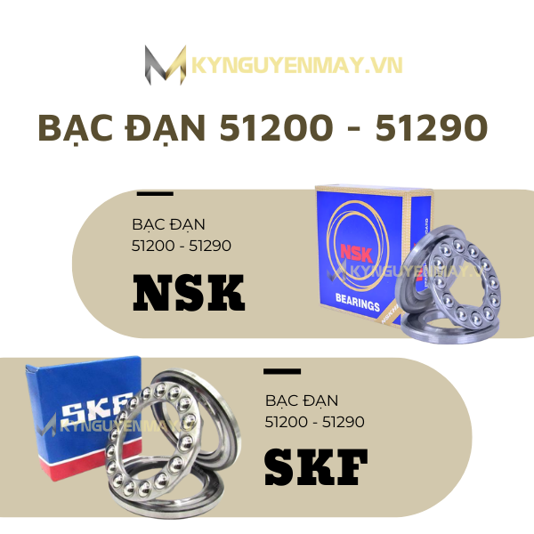 bạc đạn 51200 - 51290 (vòng bi 51200 - 51290)