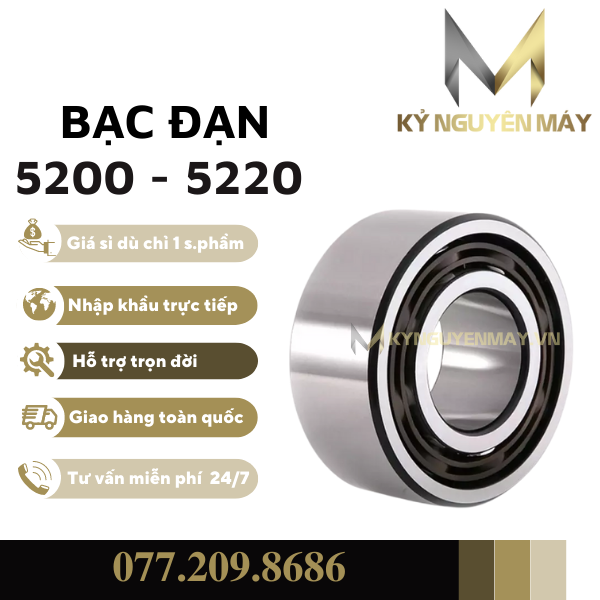 bạc đạn 5200 - 5220 (vòng bi 5200 - 5220)