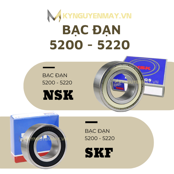 bạc đạn 5200 - 5220 (vòng bi 5200 - 5220)