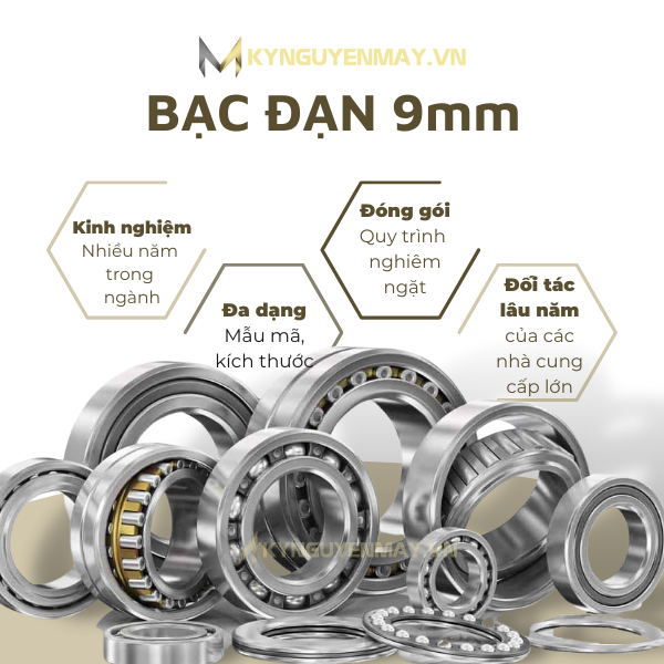 bạc đạn 9mm (vòng bi đường kính trong 9mm)