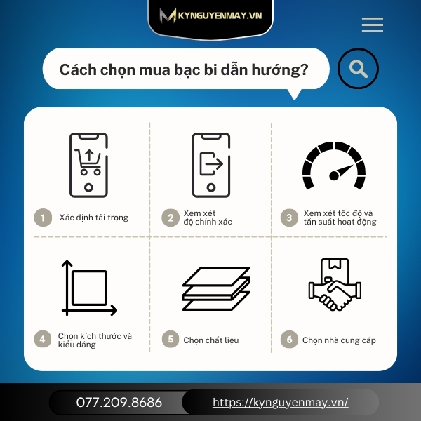 Cách chọn mua bạc bi dẫn hướng