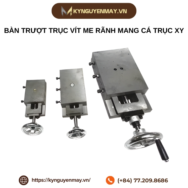 Bàn trượt trục vít me rãnh mang cá trục XY