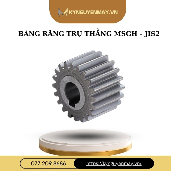 Chi tiết về bánh răng trụ thẳng MSGH-JIS2