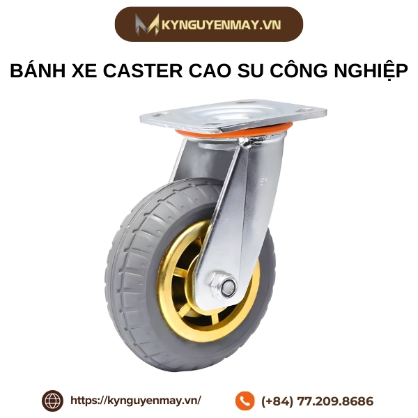 Bánh xe caster cao su công nghiệp