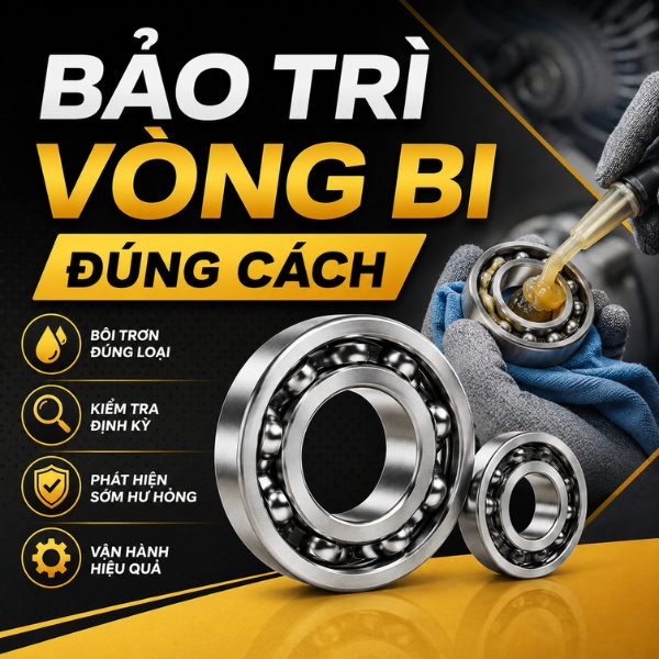 Bảo trì vòng Bi Đúng Cách: Hướng Dẫn Từ Lắp Đặt Đến Bảo Dưỡng Định Kỳ