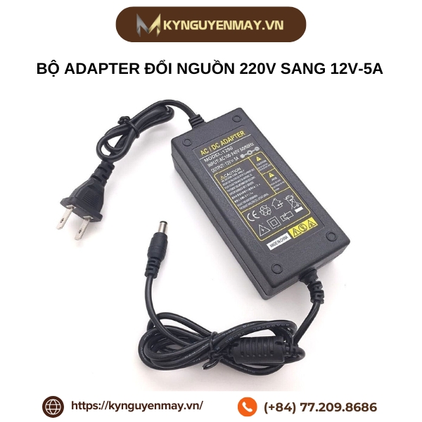  Bộ Adapter đổi nguồn 220V sang 12V-5A