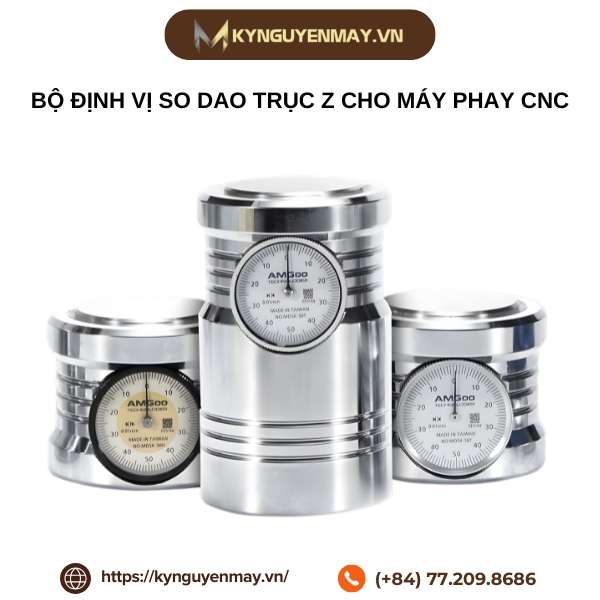 Bộ định vi so dao trục X cho máy phay CNC
