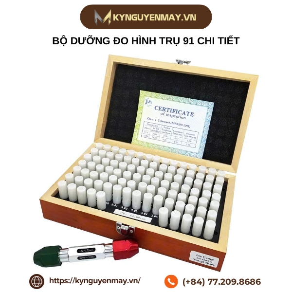 Bộ dưỡng đo hình trụ 91 chi tiết