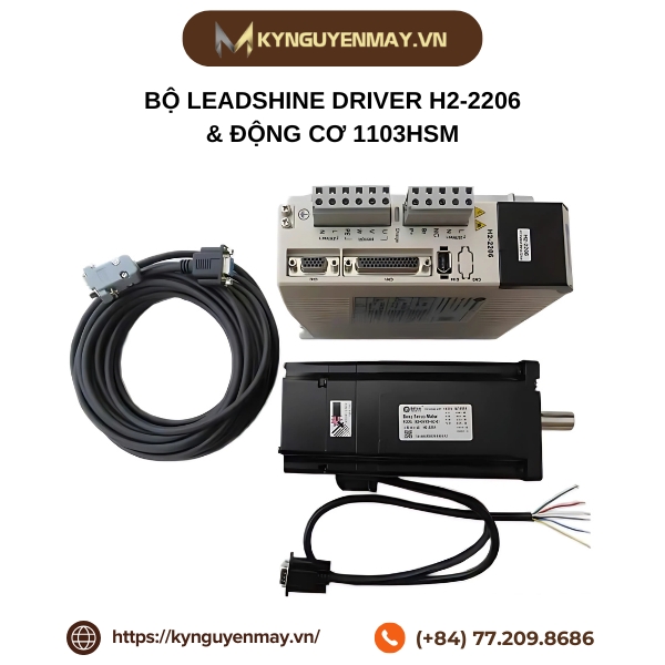 Bộ LEADSHINE Driver H2-2206 & động cơ 1103HSM