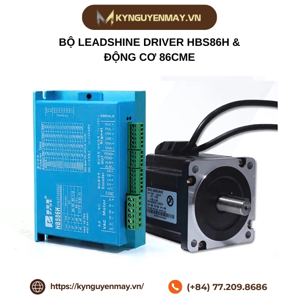 Bộ LEADSHINE Driver HBS86H & động cơ 86CME