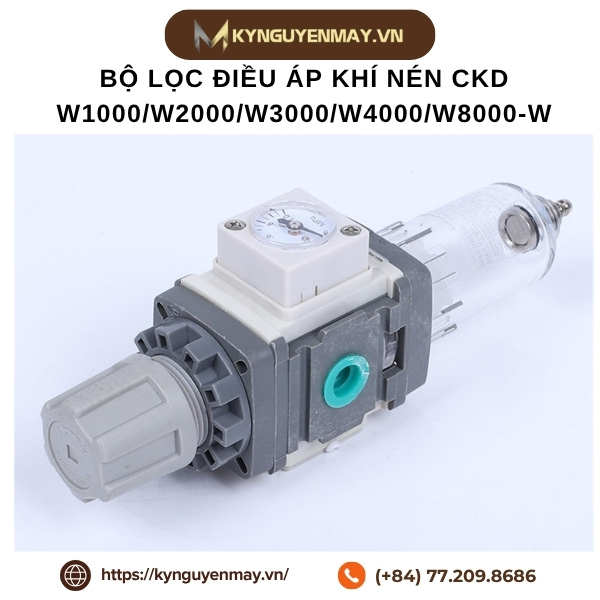 Bộ lọc điều áp khí nén CKD W1000/W2000/W3000/W4000/W8000-W