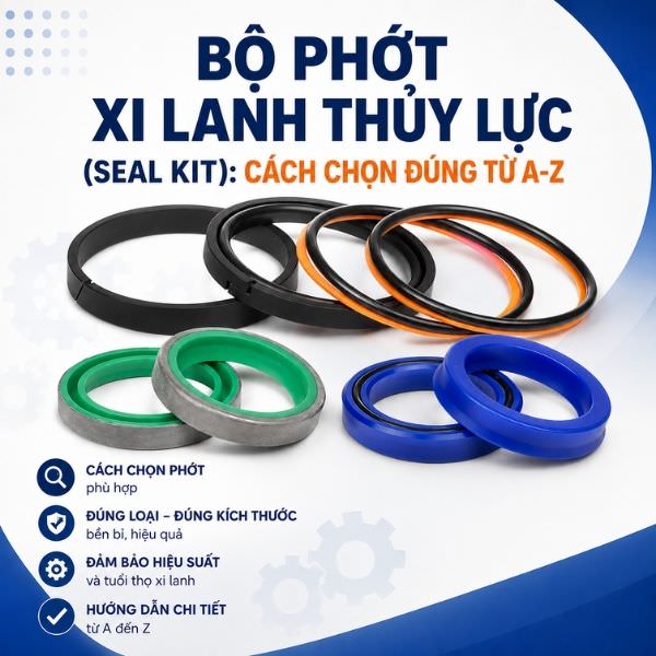 Bộ phớt xi lanh thủy lực (Seal kit): Cách chọn đúng từ A-Z