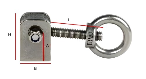 Thông số kỹ thuật bulong siết nhanh núm tay vặn hoa mận inox 304