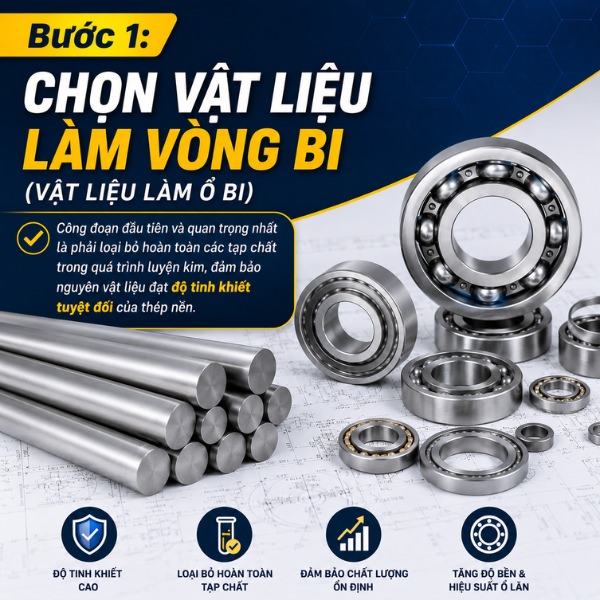Chọn vật liệu làm vòng bi (vật liệu làm ổ bi)