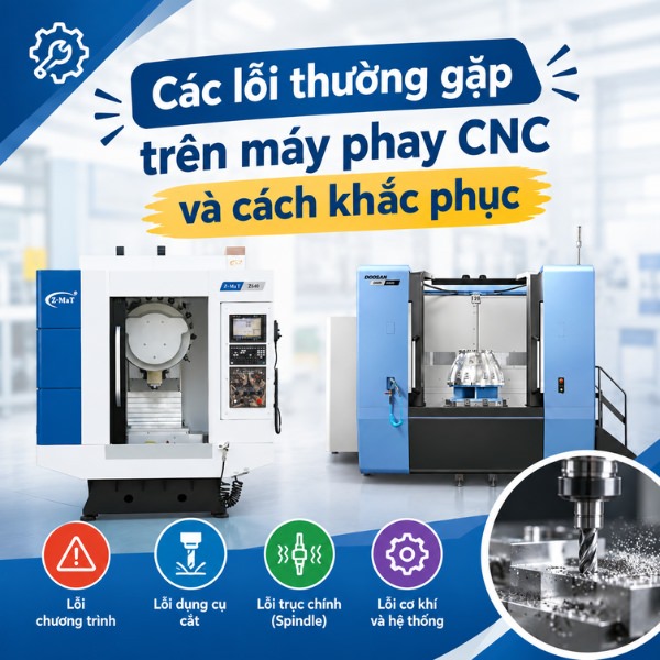 Các lỗi thường gặp trên máy phay CNC và cách khắc phục