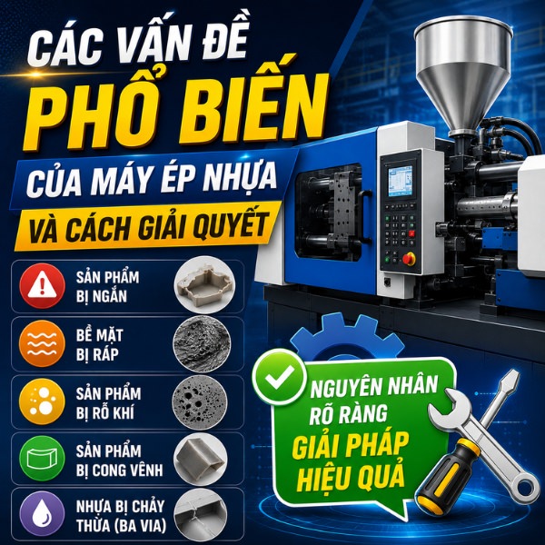 Các vấn đề phổ biến của máy ép nhựa và cách giải quyết