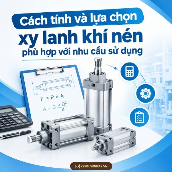 Cách tính và lựa chọn xy lanh khí nén phù hợp với nhu cầu sử dụng
