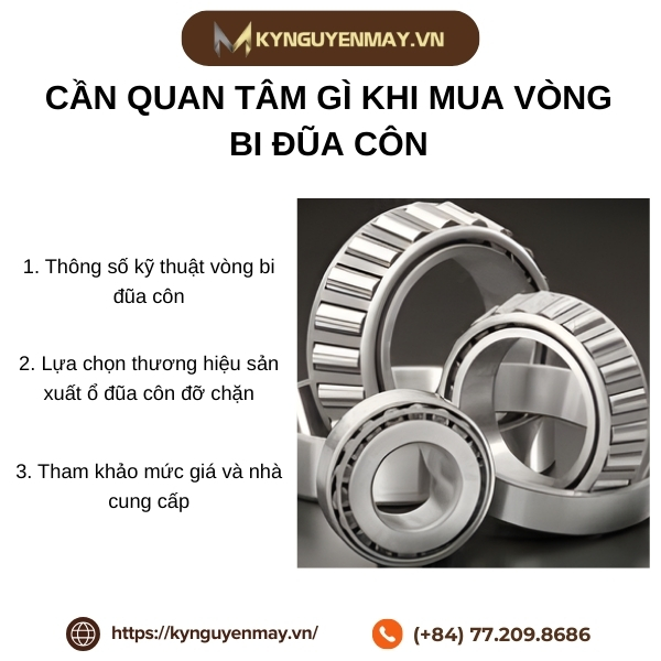 Cần quan tâm gì khi mua vòng bi đũa côn