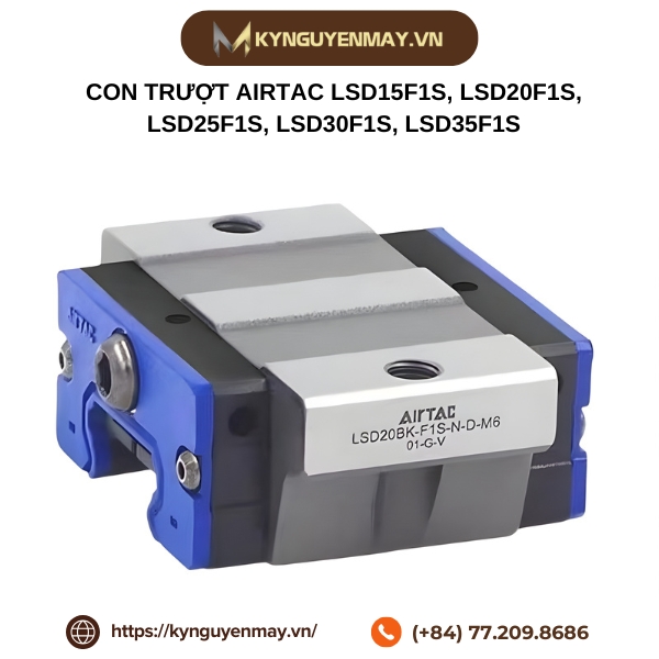 Con trượt AIRTAC LSD15F1S, LSD20F1S, LSD25F1S, LSD30F1S, LSD35F1S