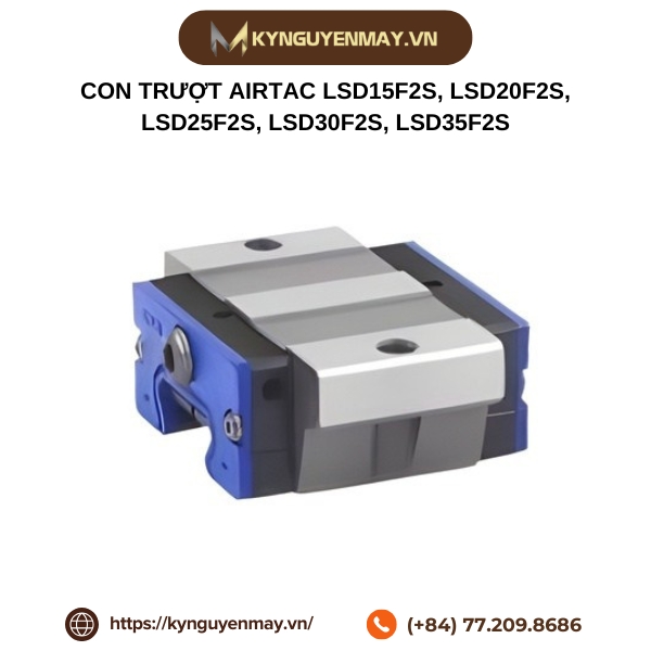  Con trượt AIRTAC LSD15F2S, LSD20F2S, LSD25F2S, LSD30F2S, LSD35F2S