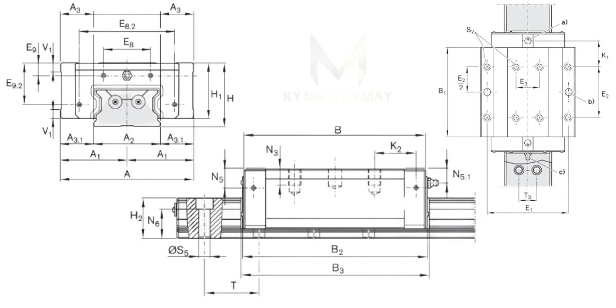 bạc trượt bi BLS R1872
