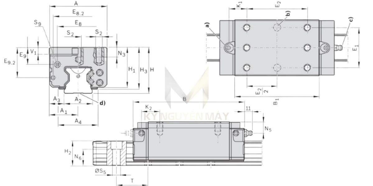 Con trượt REXROTH SLH R1824