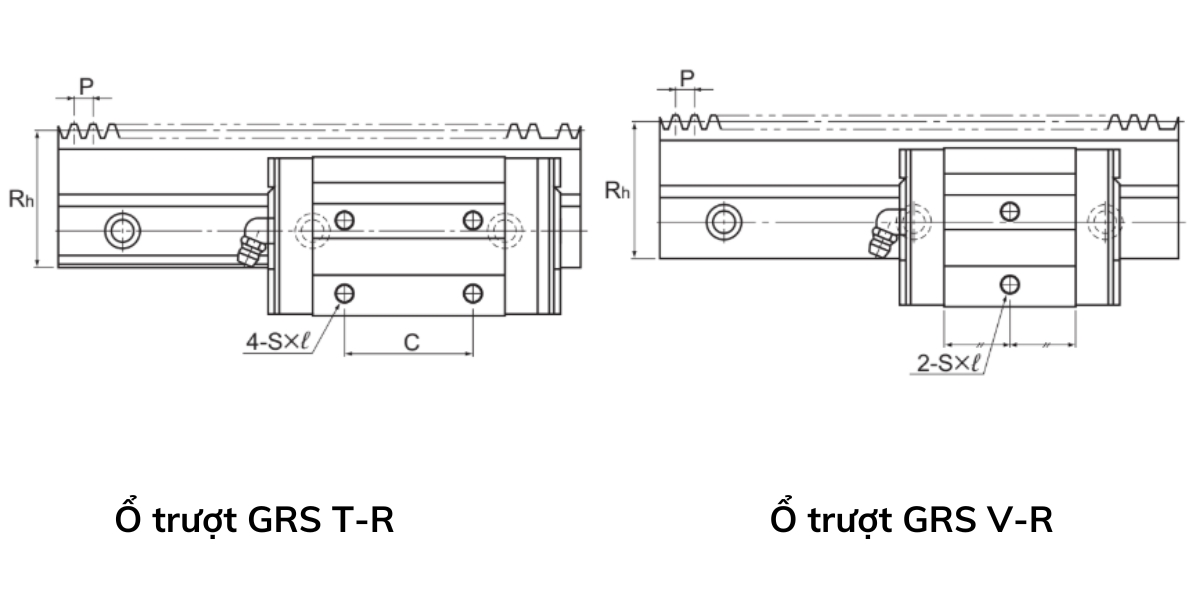 Phân biệt bi trượt GSR V-R/T-R