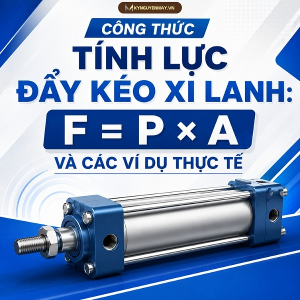 Công thức tính lực đẩy kéo xi lanh