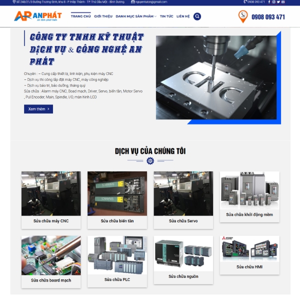 Công ty TMHH Kỹ thuật Dịch vụ & Công nghệ An Phát - Sửa máy CNC Bình Dương
