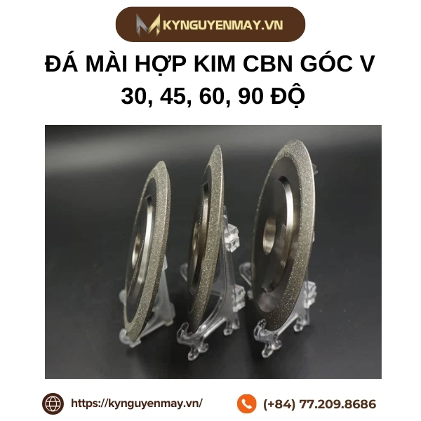 Đá mài hợp kim CBN góc V 30, 45, 60, 90 Độ