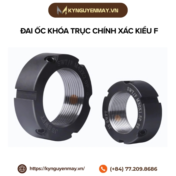 Đai ốc khóa trục chính xác kiểu F 