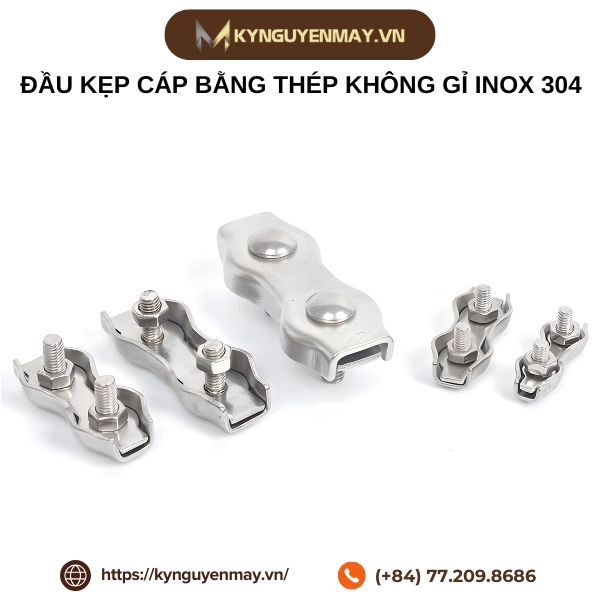Đầu kẹp cáp bằng thép không gỉ inox 304