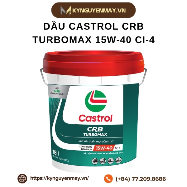Dầu CASTROL CRB turbomax 15W-40 CI-4