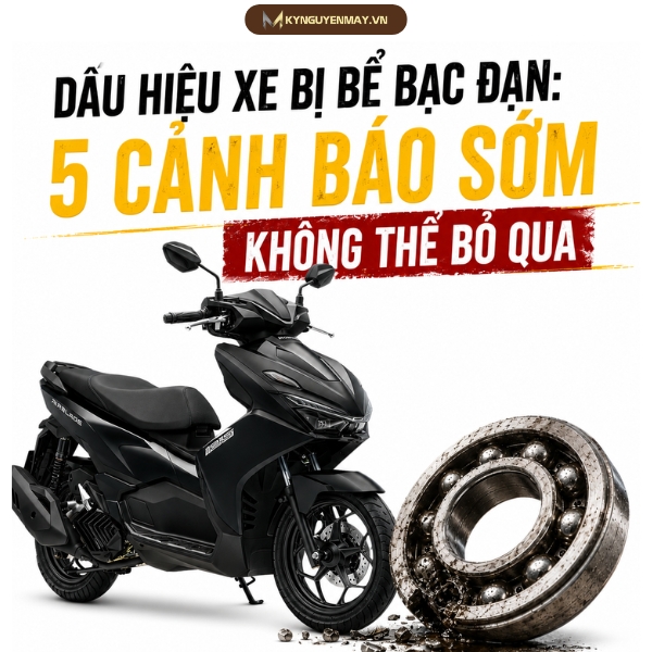 Dấu hiệu xe bị bể bạc đạn: 5 cảnh báo sớm không thể bỏ qua