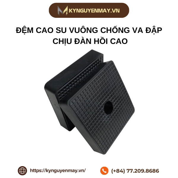 Đệm cao su vuông chống va đập chịu đàn hồi cao