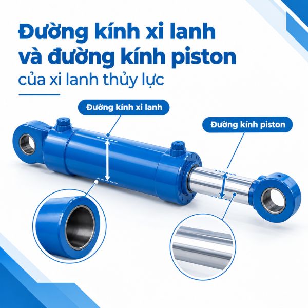 Đường kính xi lanh và đường kính piston