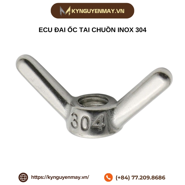 Ecu đai ốc tai chuồn inox 304