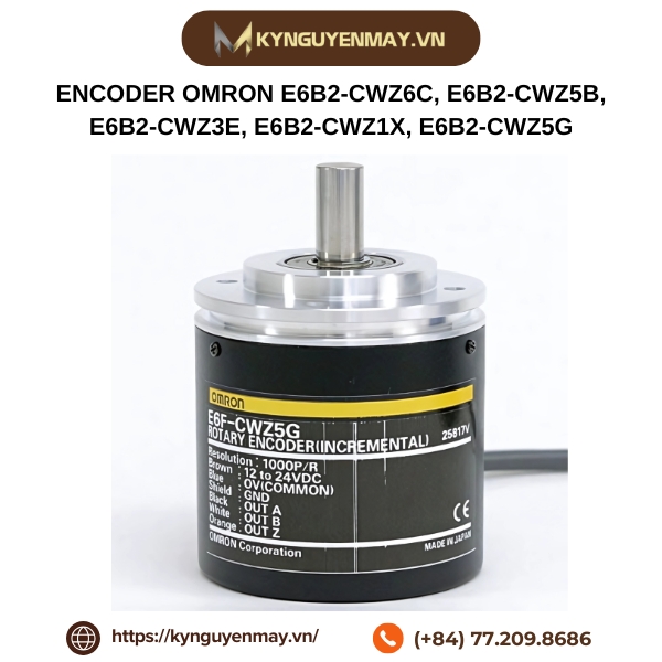 Encoder Omron E6B2-CWZ6C, E6B2-CWZ5B, E6B2-CWZ3E, E6B2-CWZ1X, E6B2-CWZ5G 1000P/R 0.5M