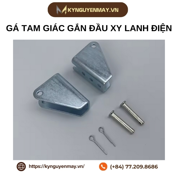 Gá tam giác gắn đầu xy lanh điện