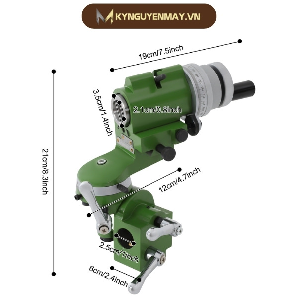 Thông số kỹ thuật giá đỡ dụng cụ máy mài U2