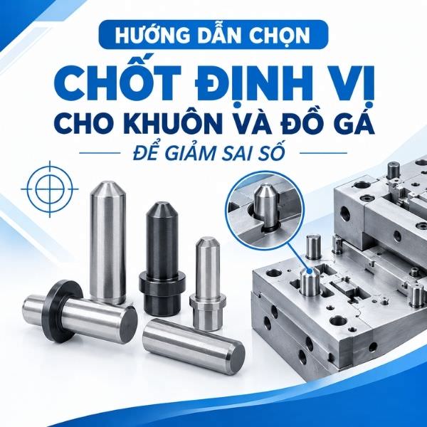 Hướng dẫn chọn chốt định vị cho khuôn và đồ gá để giảm sai số
