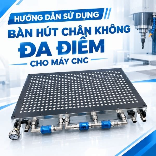 Hướng dẫn sử dụng bàn hút chân không đa điểm cho máy CNC