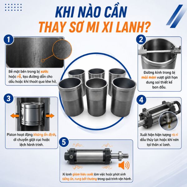 Khi nào cần thay sơ mi xi lanh?